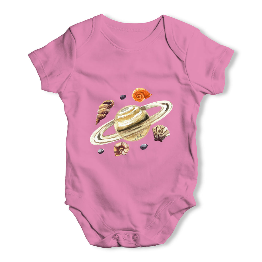 Saturn Seashells Baby Grow Bodysuit