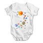 Seashell Solar System Baby Grow Bodysuit