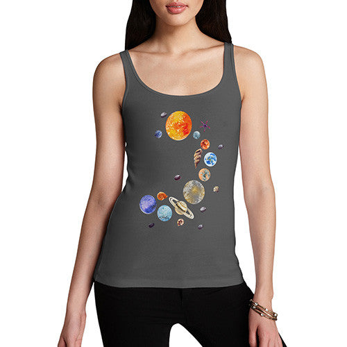 Women's Seashell Solar System Tank Top