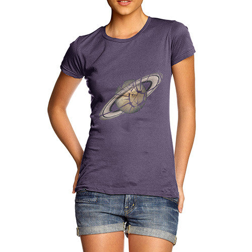Women's Shattered Planet Saturn T-Shirt