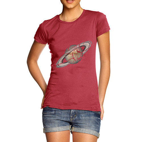 Women's Shattered Planet Saturn T-Shirt