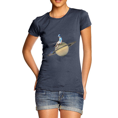 Women's Fishing On Saturn T-Shirt