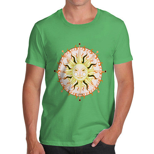 Men's Celestial Sun Face T-Shirt