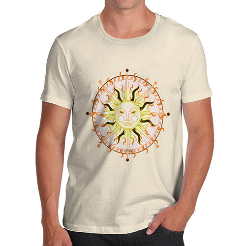 Men's Celestial Sun Face T-Shirt