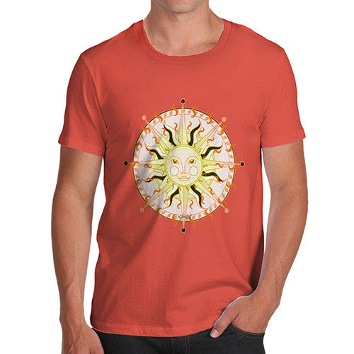 Men's Celestial Sun Face T-Shirt