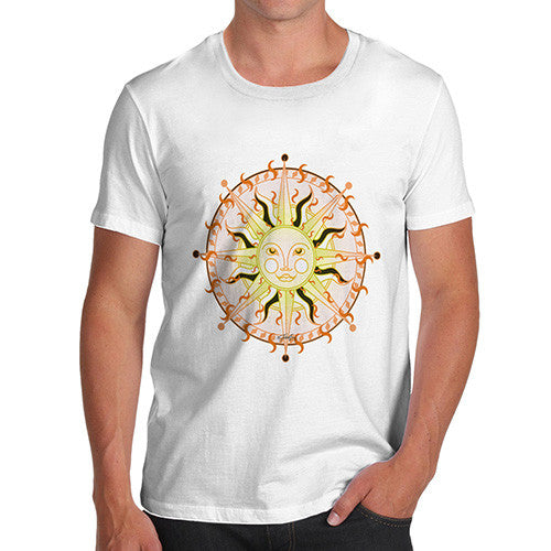 Men's Celestial Sun Face T-Shirt