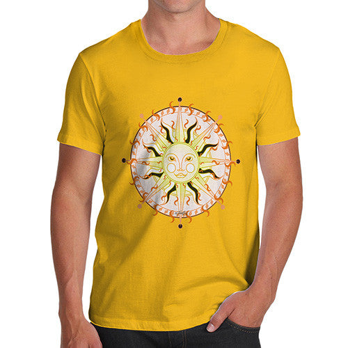 Men's Celestial Sun Face T-Shirt