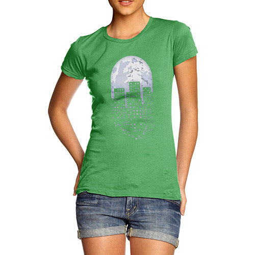 Women's Pixel Art Planet Earth T-Shirt