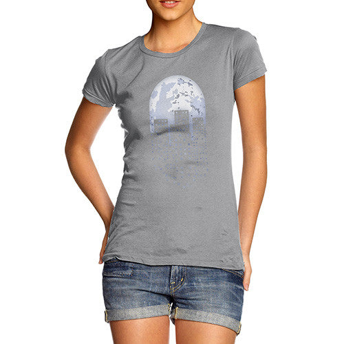 Women's Pixel Art Planet Earth T-Shirt