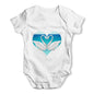 Sweetheart Swan Heart Baby Grow Bodysuit