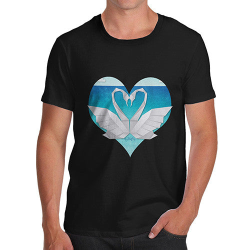 Men's Sweetheart Swan Heart T-Shirt