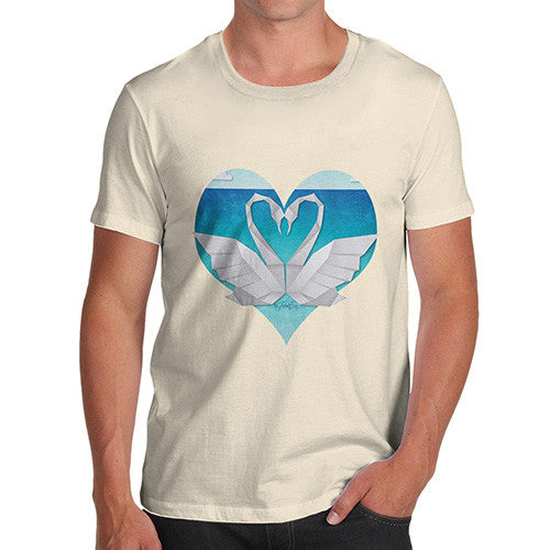 Men's Sweetheart Swan Heart T-Shirt