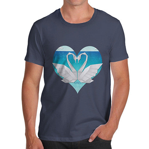 Men's Sweetheart Swan Heart T-Shirt