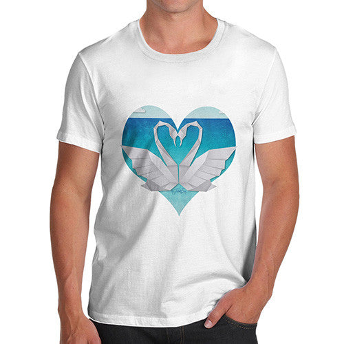 Men's Sweetheart Swan Heart T-Shirt