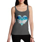 Women's Sweetheart Swan Heart Tank Top