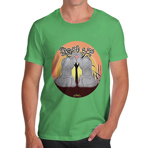 Men's Elephant Trunk Heart T-Shirt