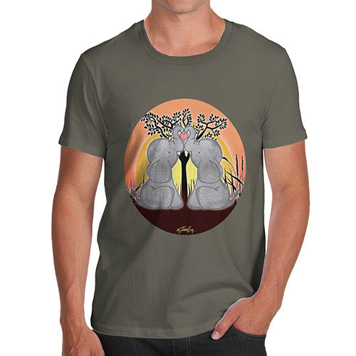 Men's Elephant Trunk Heart T-Shirt