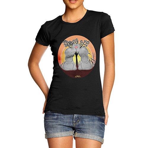 Women's Elephant Trunk Heart T-Shirt