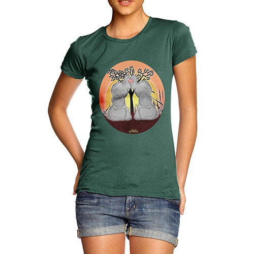 Women's Elephant Trunk Heart T-Shirt