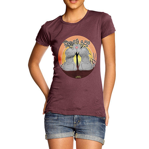 Women's Elephant Trunk Heart T-Shirt