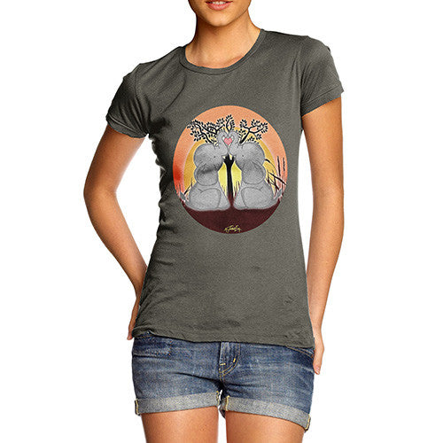 Women's Elephant Trunk Heart T-Shirt