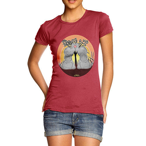 Women's Elephant Trunk Heart T-Shirt