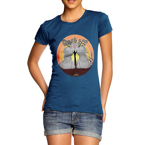 Women's Elephant Trunk Heart T-Shirt