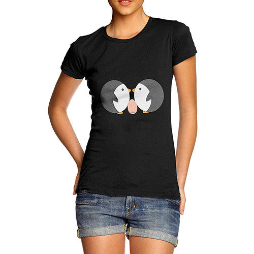 Women's Lovely Love Penguins T-Shirt