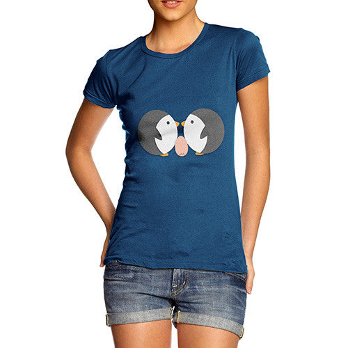 Women's Lovely Love Penguins T-Shirt