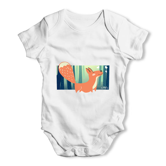 Fox In The Woods Baby Grow Bodysuit