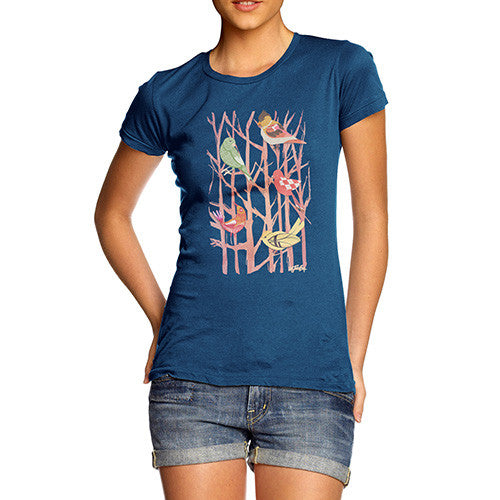 Women's Birds In Branches T-Shirt