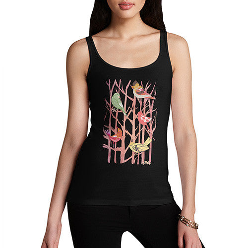 Women's Birds In Branches Tank Top