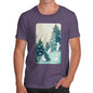 Men's Rabbits in Snow Covered Woods T-Shirt