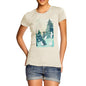 Women's Rabbits in Snow Covered Woods T-Shirt