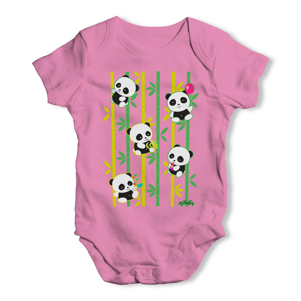 Bamboozled Baby Pandas Baby Grow Bodysuit