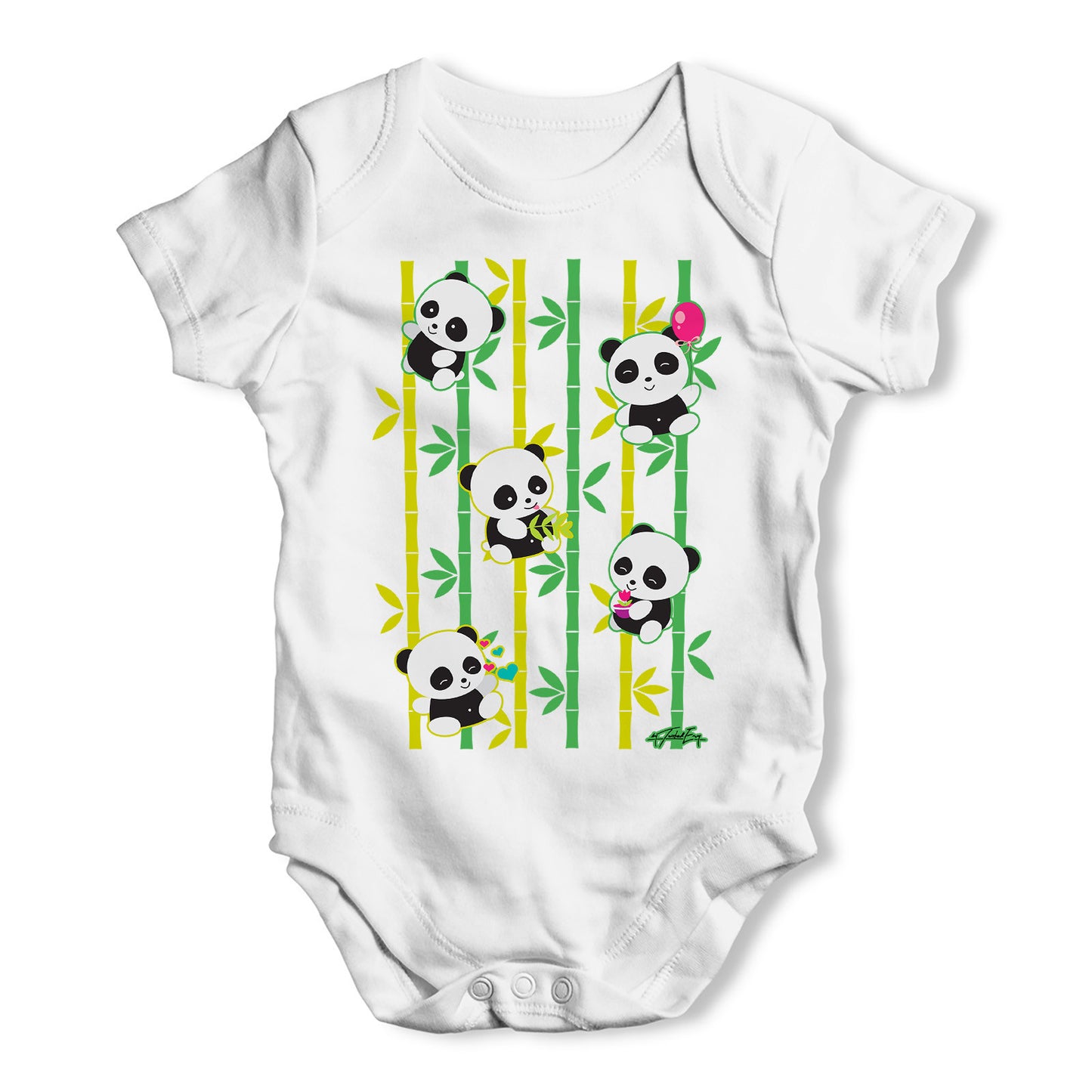 Bamboozled Baby Pandas Baby Grow Bodysuit