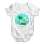 Croc On The Beach Baby Grow Bodysuit