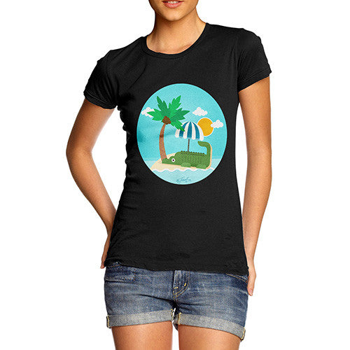 Women's Croc On The Beach T-Shirt