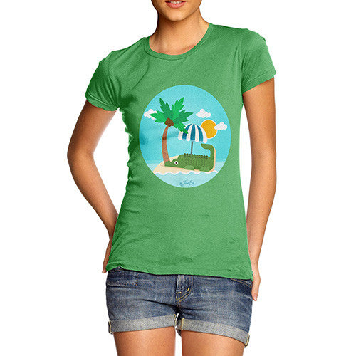 Women's Croc On The Beach T-Shirt