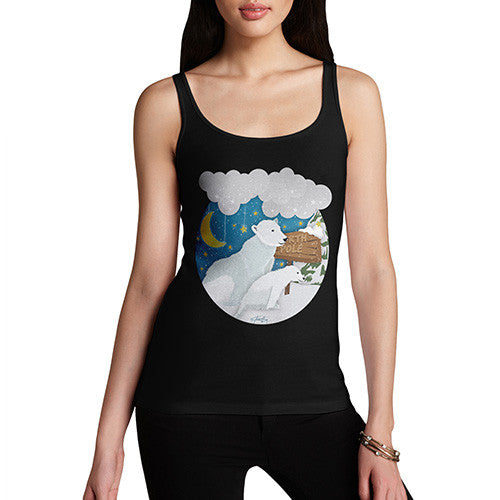 Women's Polar Bear At The North Pole Tank Top