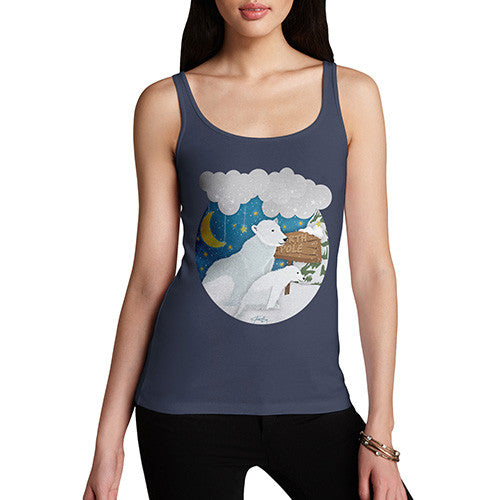 Women's Polar Bear At The North Pole Tank Top