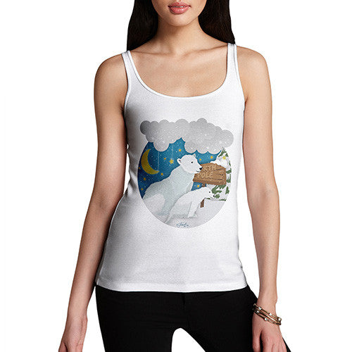 Women's Polar Bear At The North Pole Tank Top