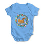 Squirrel Eating Acorns Baby Grow Bodysuit