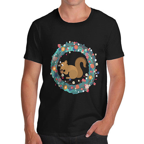 Men's Squirrel Eating Acorns T-Shirt