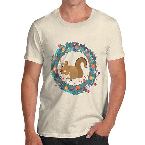 Men's Squirrel Eating Acorns T-Shirt