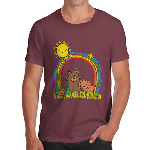 Men's Rainbow Sunshine Pets T-Shirt