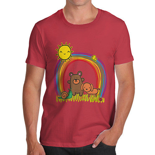 Men's Rainbow Sunshine Pets T-Shirt