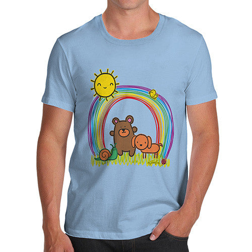 Men's Rainbow Sunshine Pets T-Shirt