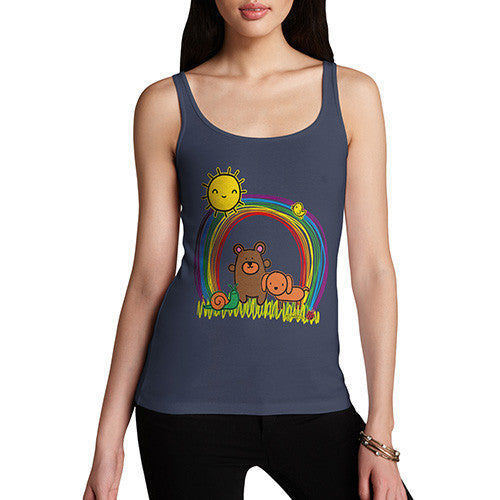 Women's Rainbow Sunshine Pets Tank Top