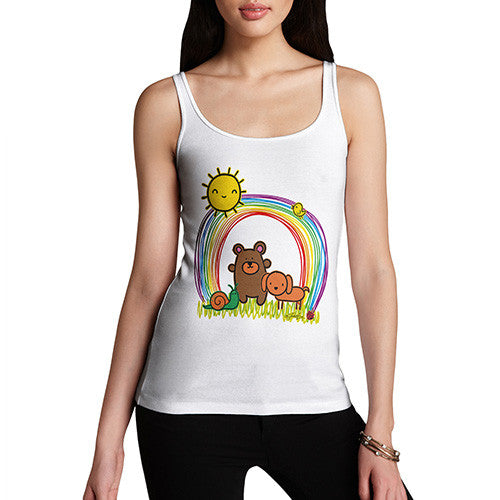 Women's Rainbow Sunshine Pets Tank Top